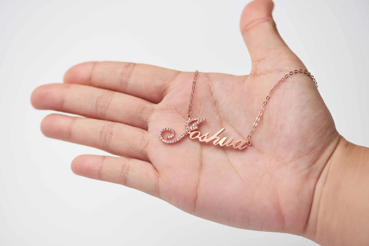 Full Silver Diamond Pendant Necklace - Diamond Necklace