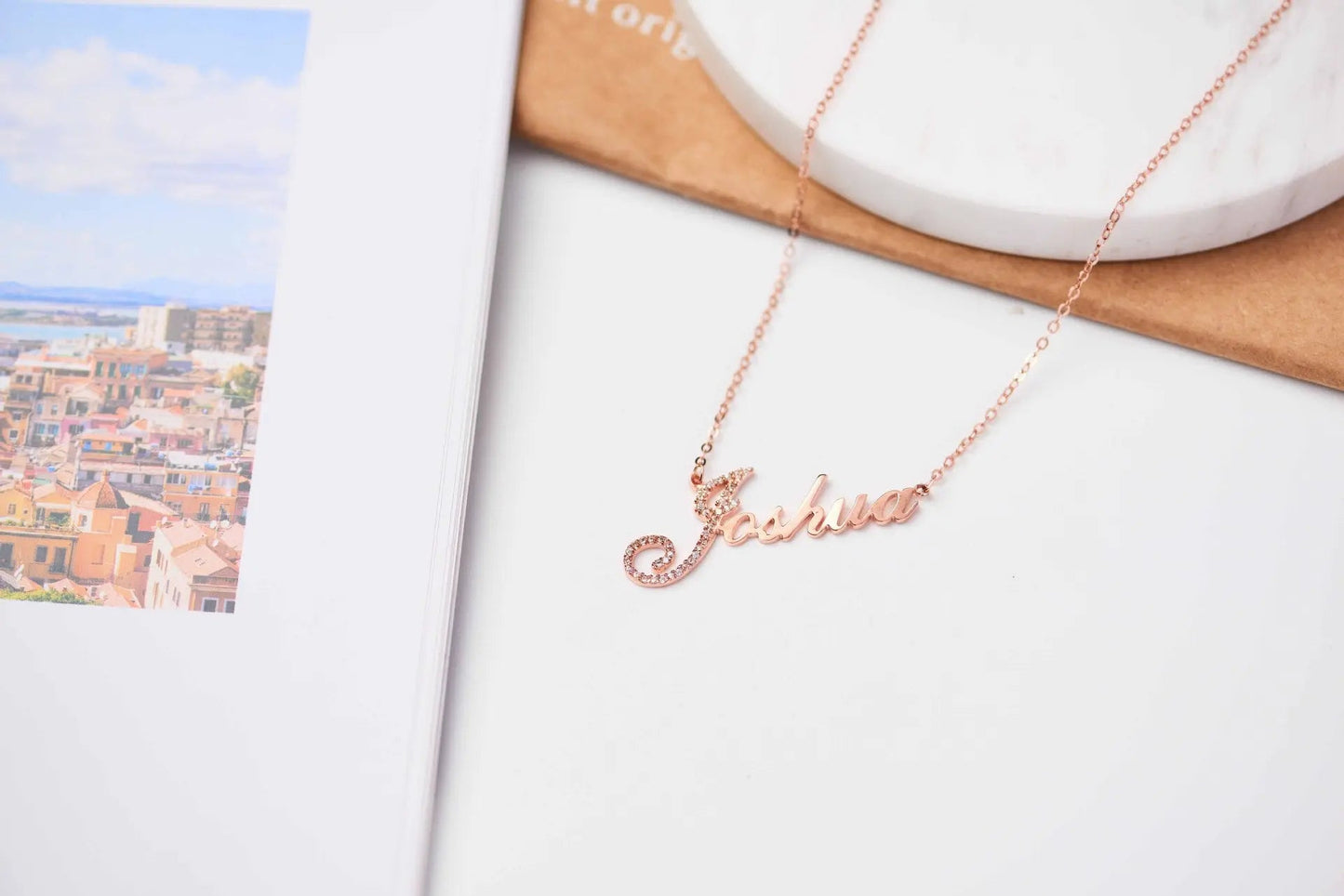 Full Silver Diamond Pendant Necklace - Diamond Necklace