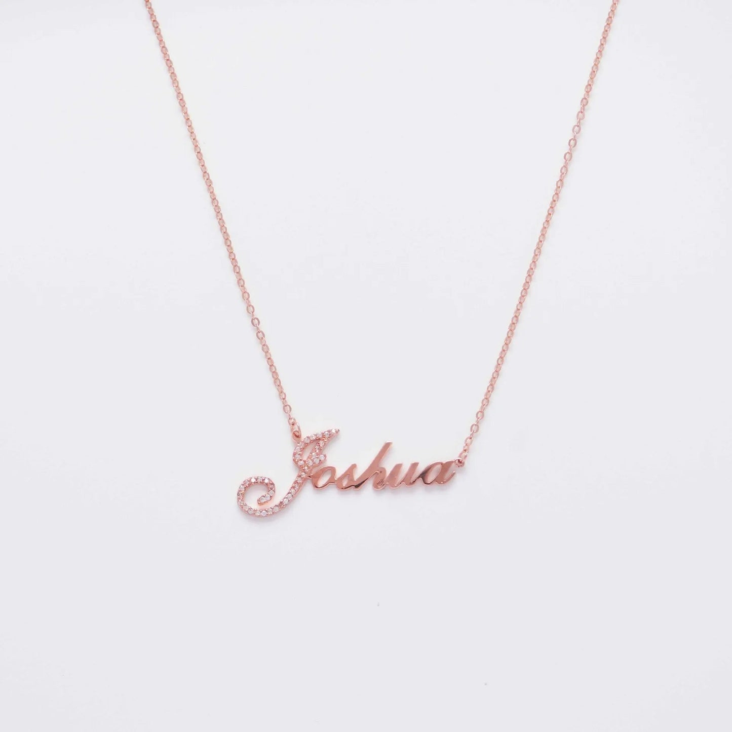 Full Silver Diamond Pendant Necklace - Diamond Necklace