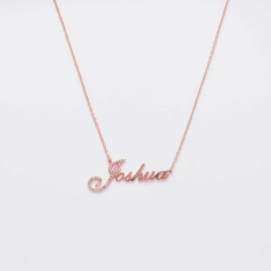 Full Silver Diamond Pendant Necklace - Diamond Necklace