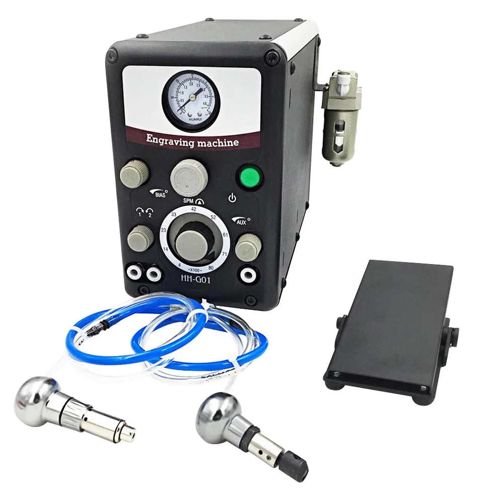 【Jewelry Sculpting Tool】8000 RPM Electric Sculpting Machine, Operated by Two-Hand Handles to Open the Era of Precise Processing