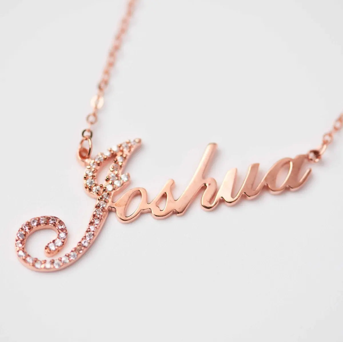 Full Silver Diamond Pendant Necklace - Diamond Necklace